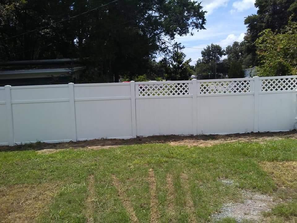 Privacy fence installation