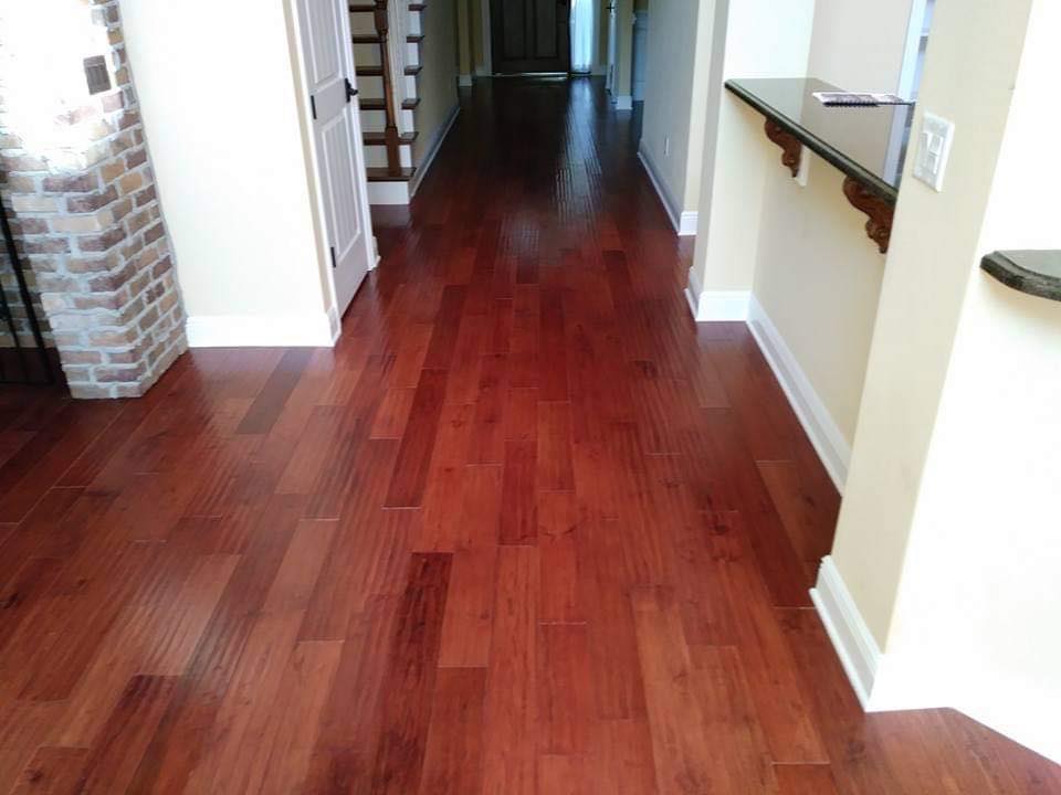 Hardwood floor installation